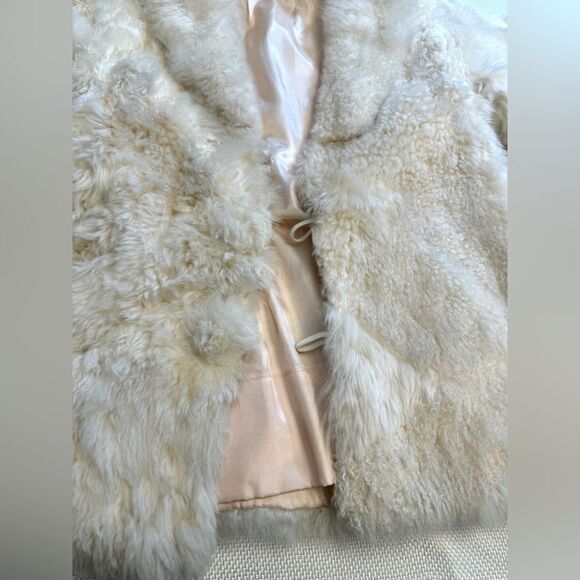 Vintage 1984 alpaca fur jacket with fur buttons Purchased new in L.A. 1980s  xs - Picture 4 of 16